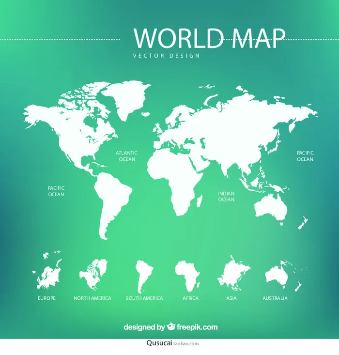 新版世界地图矢量世界地图电子版CDR高清印刷AI素材模板eps,ai矢量模版下载