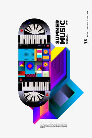 音乐系列免抠失量图