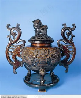 奉神器物-精美的铜香炉 奉神器物-精美的铜香炉