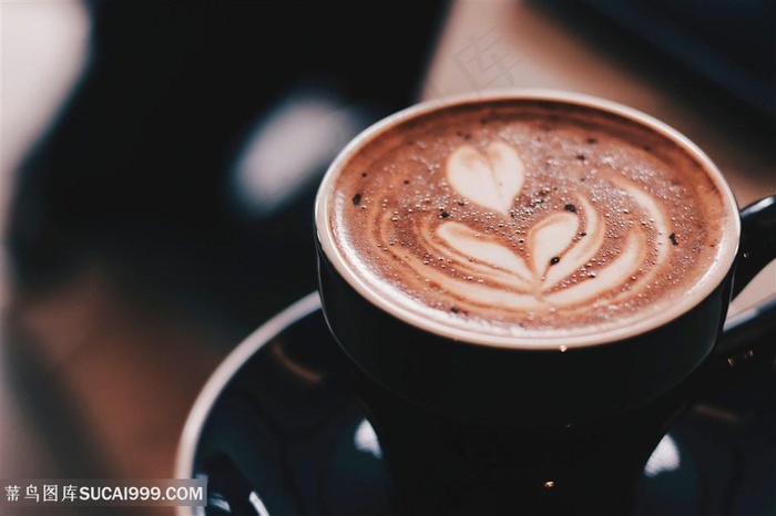 爱心桃心拉花咖啡杯图片