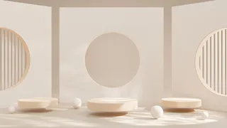 电商产品3D立体背景图主图场景 