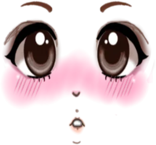 害羞表情素材卡通简笔