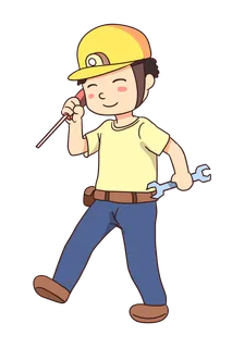 手绘卡通可爱人物艺术字5.1五一劳动节海报节日设计素材PNG免抠图