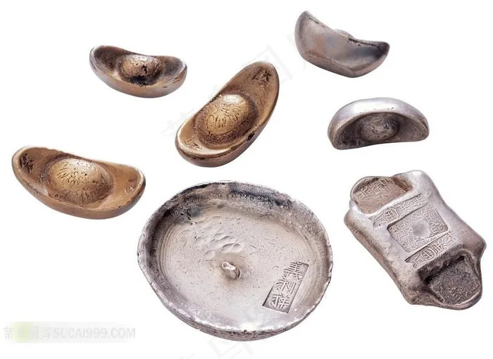 古代金元宝素材图片