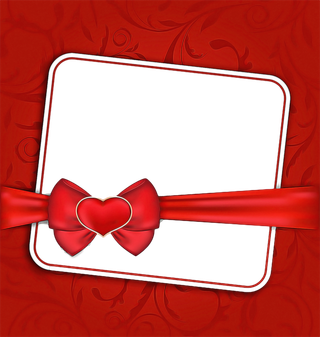 蝴蝶结素材相框