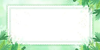 开学季小清新卡通边框展板背景