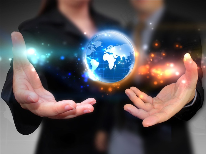 手托地球炫彩科技