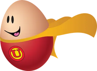 鸡蛋超人卡通简笔