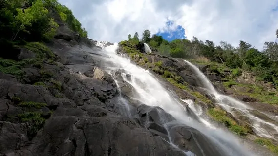 瀑布, 河, 湖, 溪, 水, 白云岩, 阿尔卑斯山, 山