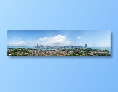 美丽的城市鸟瞰图