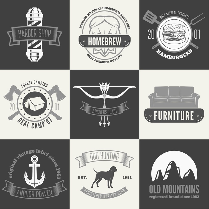 免抠户外元素标签