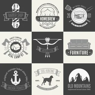 免抠户外元素标签