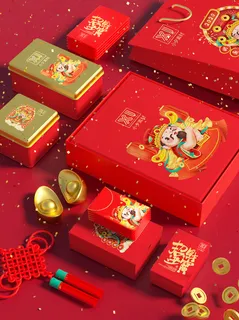 国潮风中式文创新年智能样机 国潮风中式文创新年智能样机