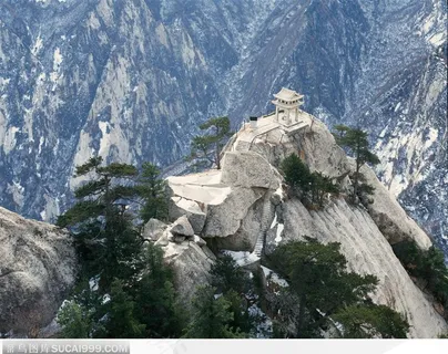 华山-华山东峰博台下棋亭 华山-华山东峰博台下棋亭