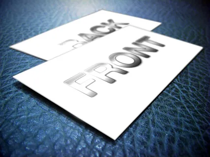 名片样机设计素材