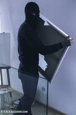 蒙面的强盗小偷人物高清