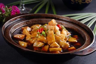 煲类火锅川菜特色菜咸鱼茄子煲