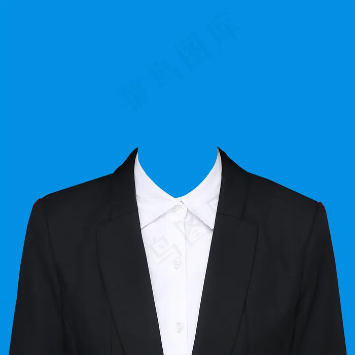 西装模板  女生西装 寸照模板 西装 证件照 西服 免抠psd模版下载