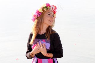 清新唯美可爱的女孩摄影图片