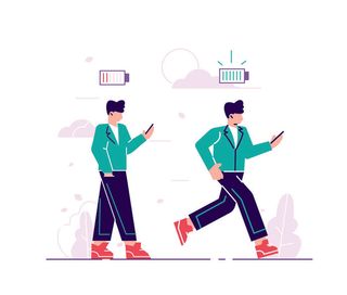 扁平化人物场景办公互联网等距ai矢量设计网页海报UI素材插画