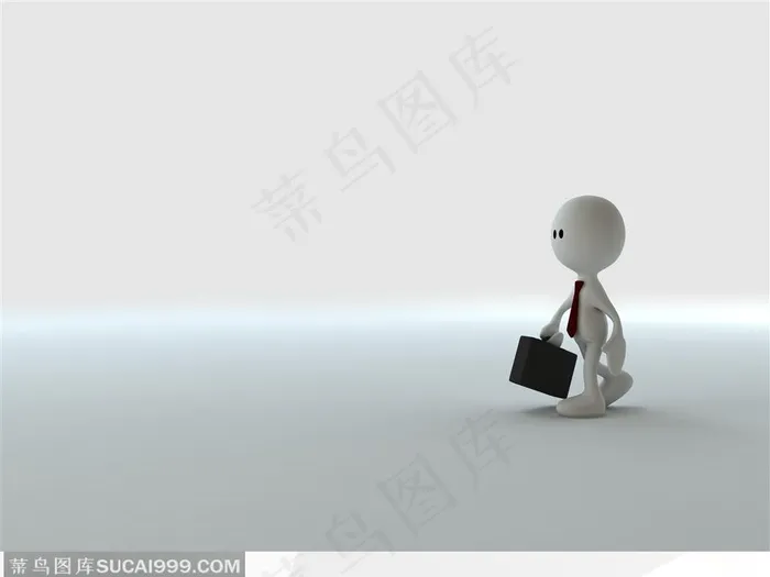 3D小人  立体小人上班