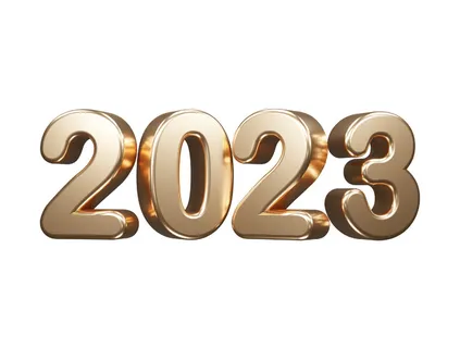 金色2023年数字免抠素材