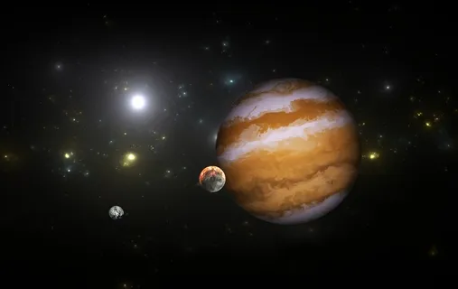 唯美宇宙星空中的小恒星