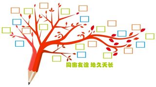 矢量校园文化墙照片墙