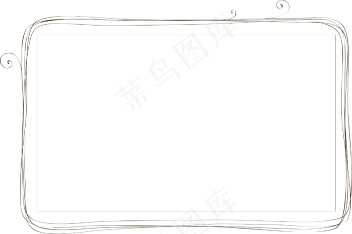 卡通边框 卡通彩色框  手绘对话框 可爱边框 免抠