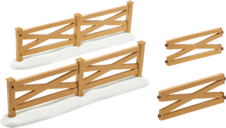 牧场栏杆木质素材现代农业