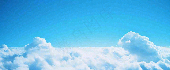 夏天蓝天白云天空(1712x704)