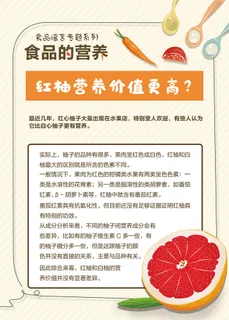 食品的营养科学辟谣知识海报