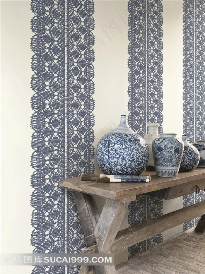 欧美室内效果图瓷器