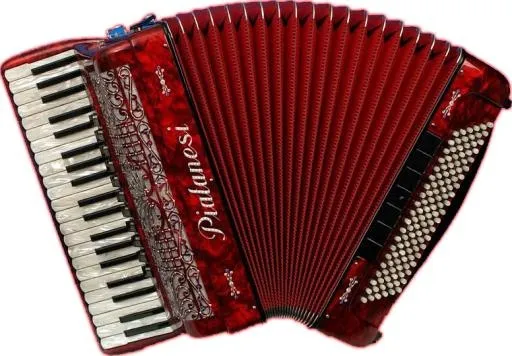 红色手风琴 PNG免抠(776x541)