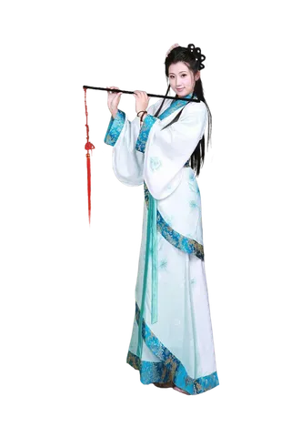 22 (6)免抠元素 免抠摄影 美女 人物 服装 古风 演奏