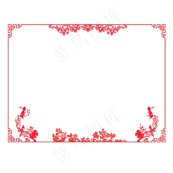红色边框装饰
