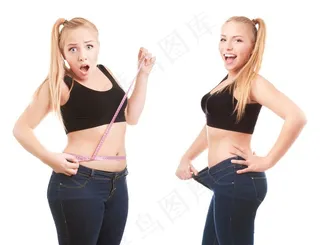 减肥瘦身下来的美女