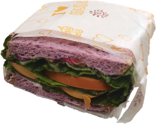 吐司紫薯三明治免抠元素实物摄影素材