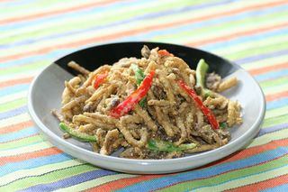 43咸蛋黄焗茶树菇-桃花源