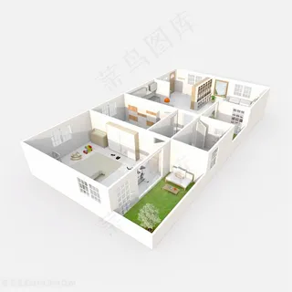 精美立体房屋建筑设计高清图片