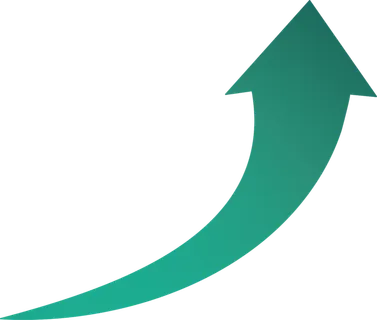 渐变色单个旋向上方向箭头