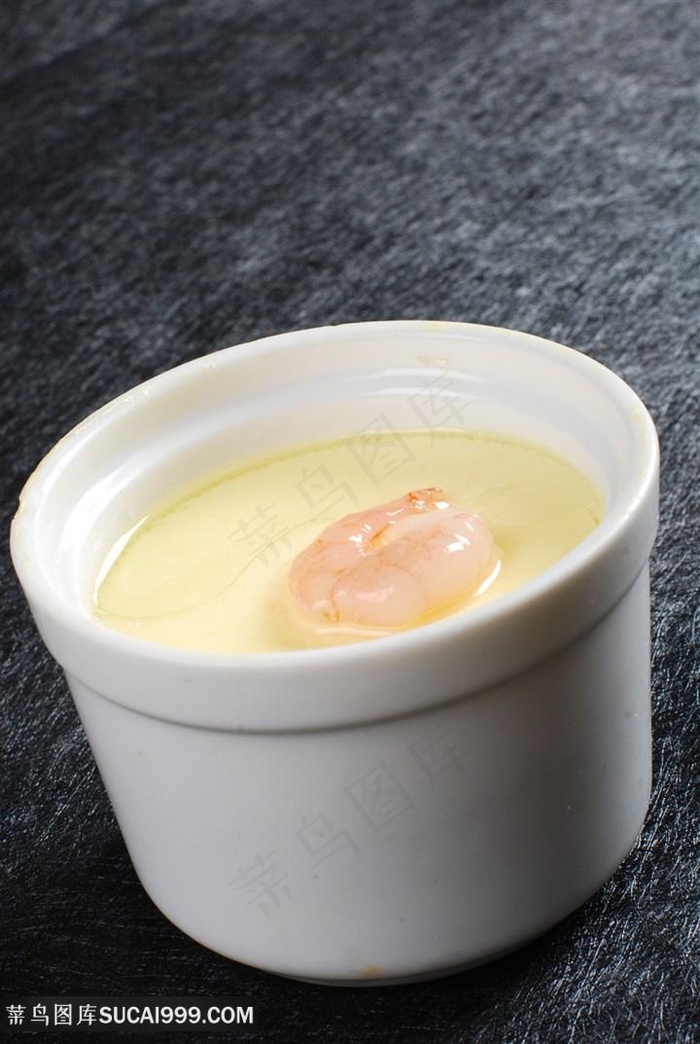 鲜虾炖鸡蛋的美食图片