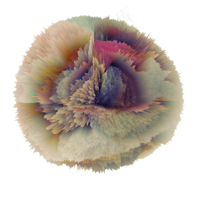 创意立体爆炸颜料设计