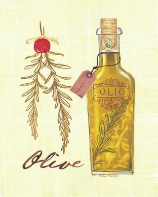 瓶装油高清艺术插画