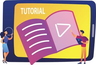 人物场景矢量插画/扁平风/蓝色