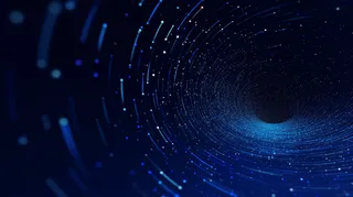 蓝色科技几何形线条点黑色背景