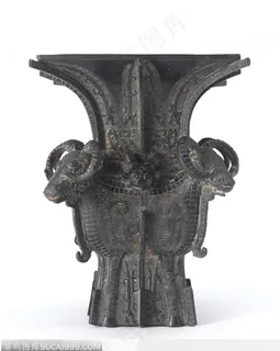 中国传统古代工艺品-青铜器 四羊方尊 中国传统古代工艺品-青铜器 四羊方尊