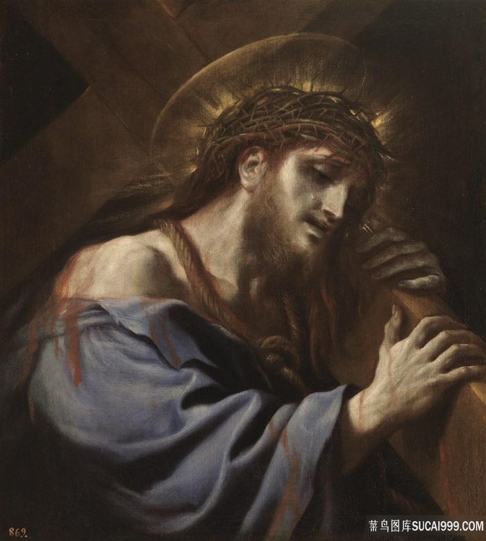 胡须男士油画挂画