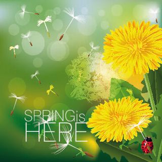 欢迎春天花开素材