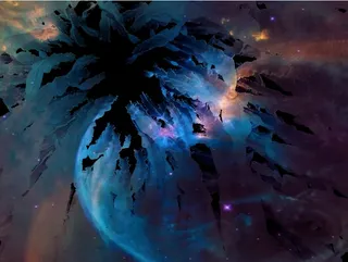 元宇宙世界天空背景墙风景